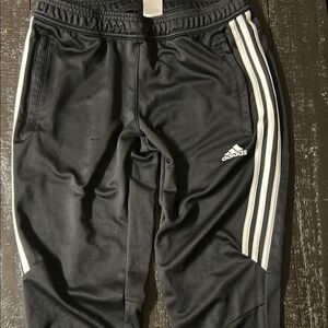 adidas Women's Black Track Pants with White Accents